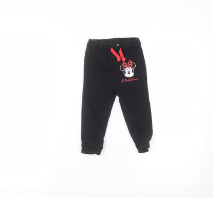 Disney Baby Black   Sweatpants Trousers Size 12-18 Months
