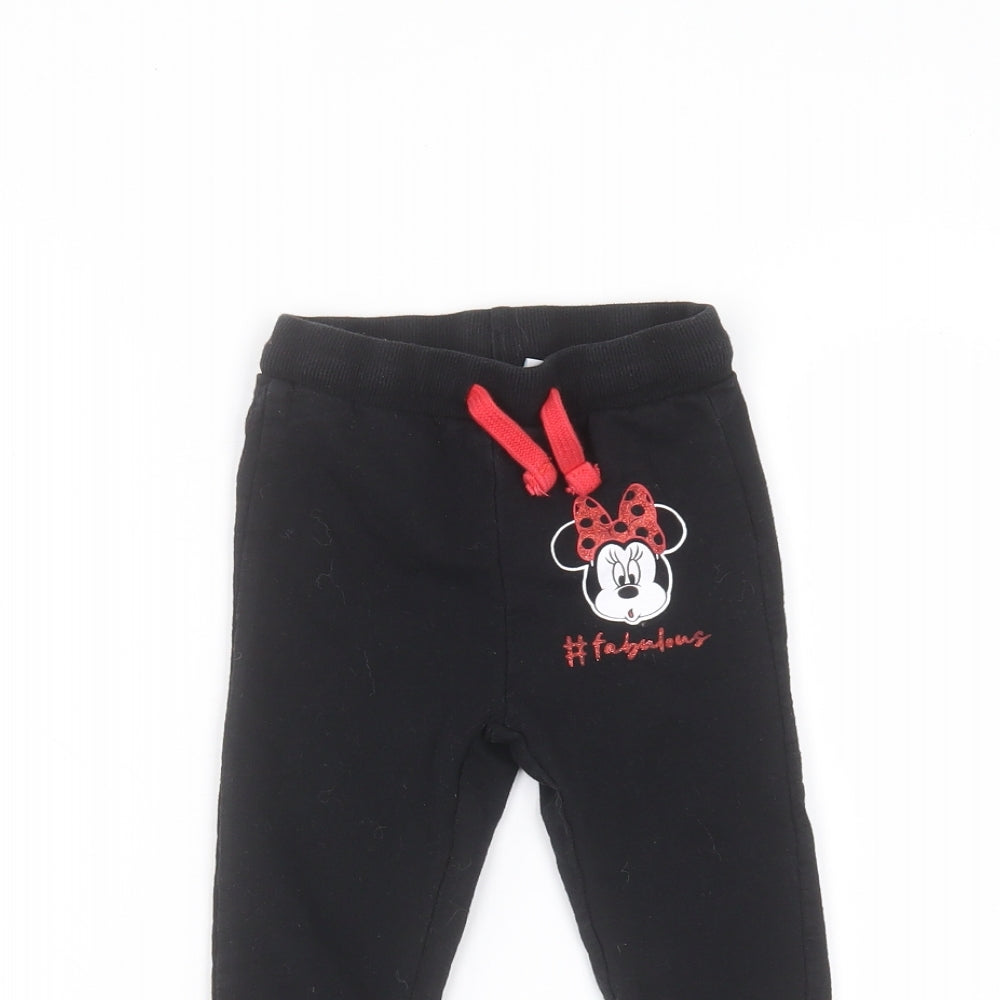 Disney Baby Black   Sweatpants Trousers Size 12-18 Months