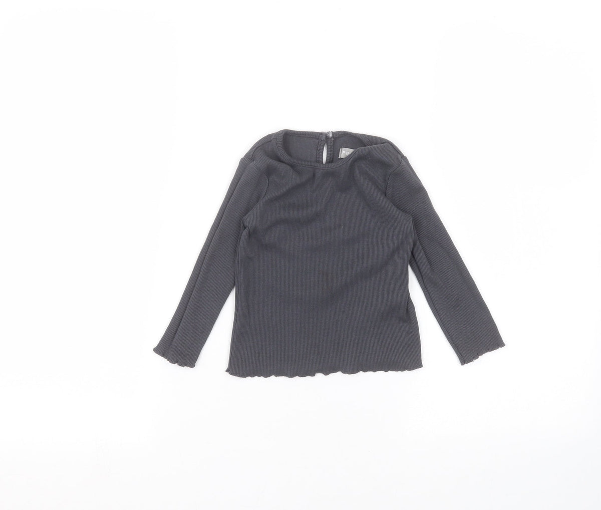 Additional front view of Primark Baby Black Basic T-Shirt, size 18-24, Months