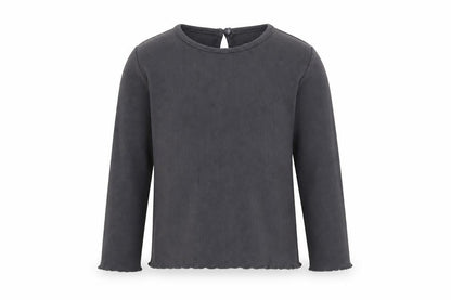 Front view of Primark Baby Black Basic T-Shirt, size 18-24, Months