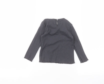 Back view of Primark Baby Black Basic T-Shirt, size 18-24, Months