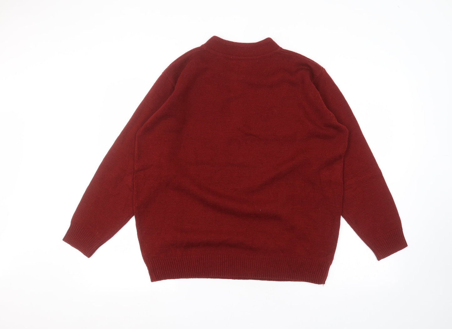 Womens UK Size 18 Preworn Red Pullover Jumper