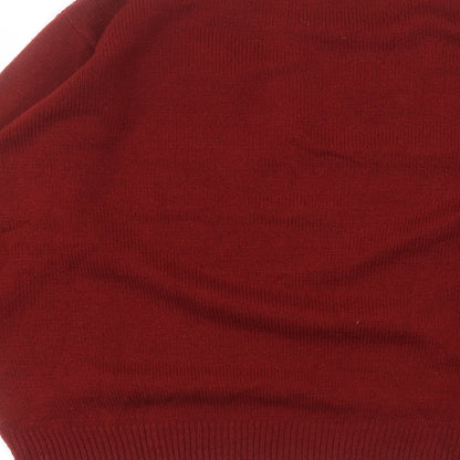 Womens UK Size 18 Preworn Red Pullover Jumper