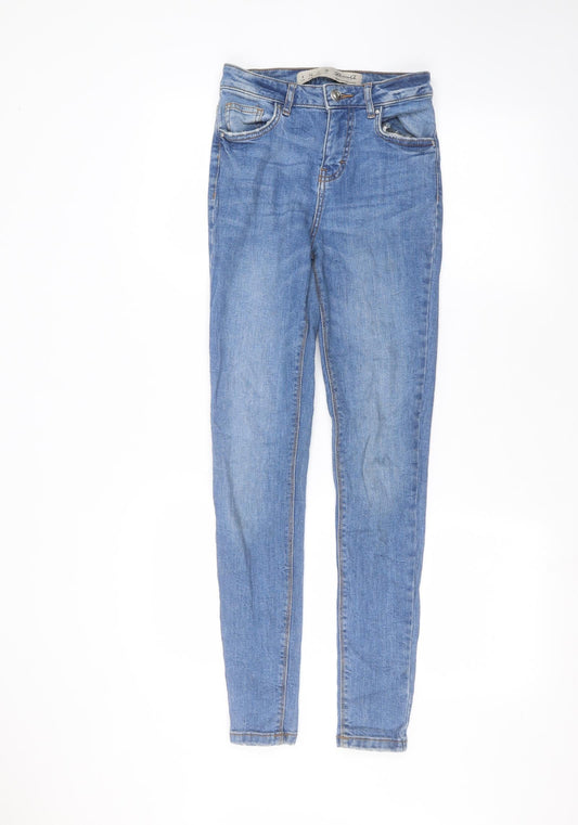 Denim & Co. Womens Blue   Skinny Jeans Size 6 L27 in
