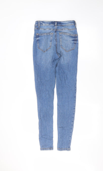 Denim & Co. Womens Blue   Skinny Jeans Size 6 L27 in
