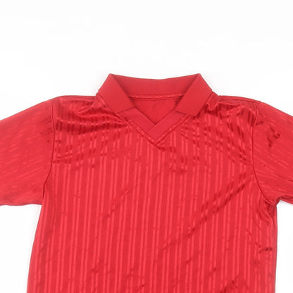 School life Boys Red   Basic Polo Size 8-9 Years
