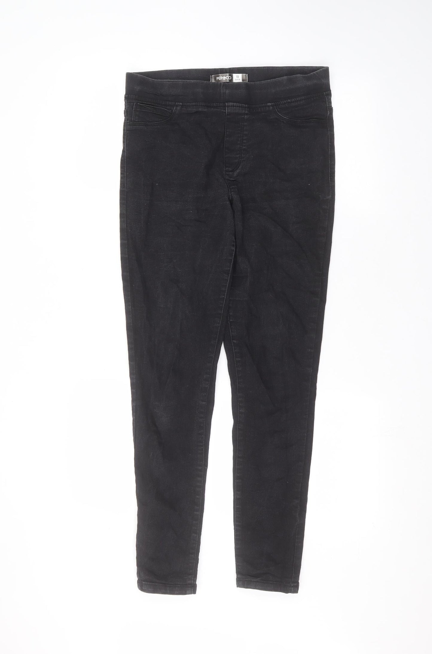 PEP&CO Womens Black   Skinny Jeans Size 10 L27 in