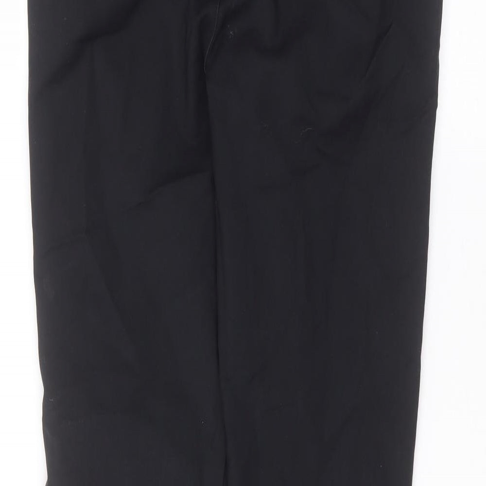 Womens UK Size L Preworn Regular Fit  Black Trousers