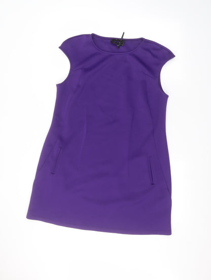 Womens UK Size 14 Preworn Purple Basic Blouse