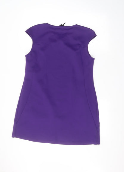 Womens UK Size 14 Preworn Purple Basic Blouse