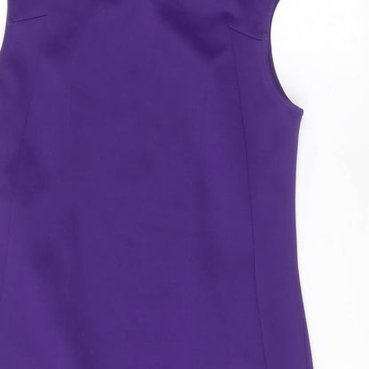 Womens UK Size 14 Preworn Purple Basic Blouse