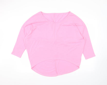 Womens UK Size M Preworn Pink Basic T-Shirt