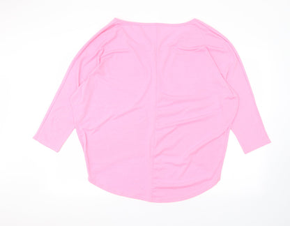 Womens UK Size M Preworn Pink Basic T-Shirt