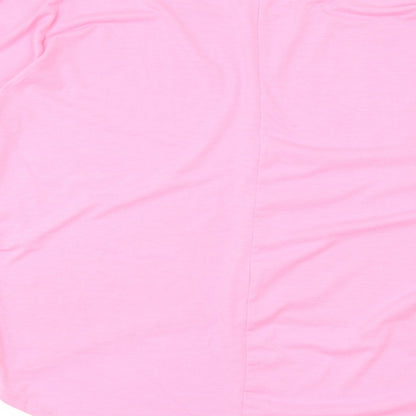 Womens UK Size M Preworn Pink Basic T-Shirt