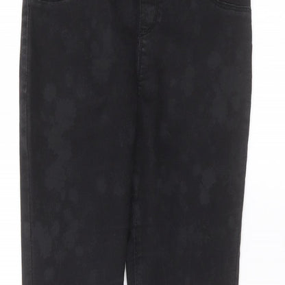Dorothy Perkins Womens Black   Straight Jeans Size 10 L26 in