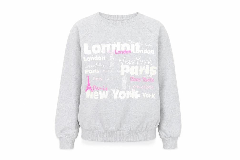 Front view of Gets women’s grey jumper, size M