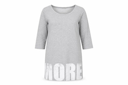 Front view of YFL women’s grey jumper dress, size S