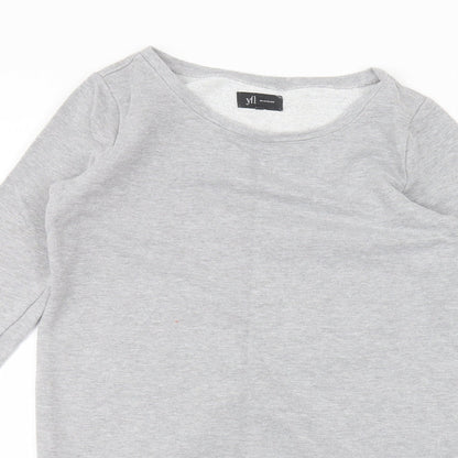 YFL Womens Grey   Jumper Dress  Size S