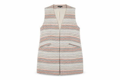 Atmosphere Womens Beige Striped  Jacket  Size 16