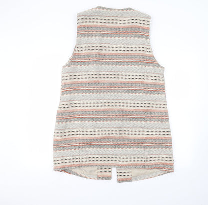 Atmosphere Womens Beige Striped  Jacket  Size 16