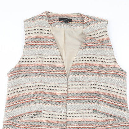 Atmosphere Womens Beige Striped  Jacket  Size 16