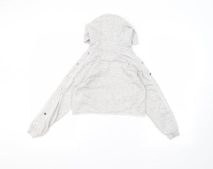 Active Girls Grey   Pullover Hoodie Size 10-11 Years