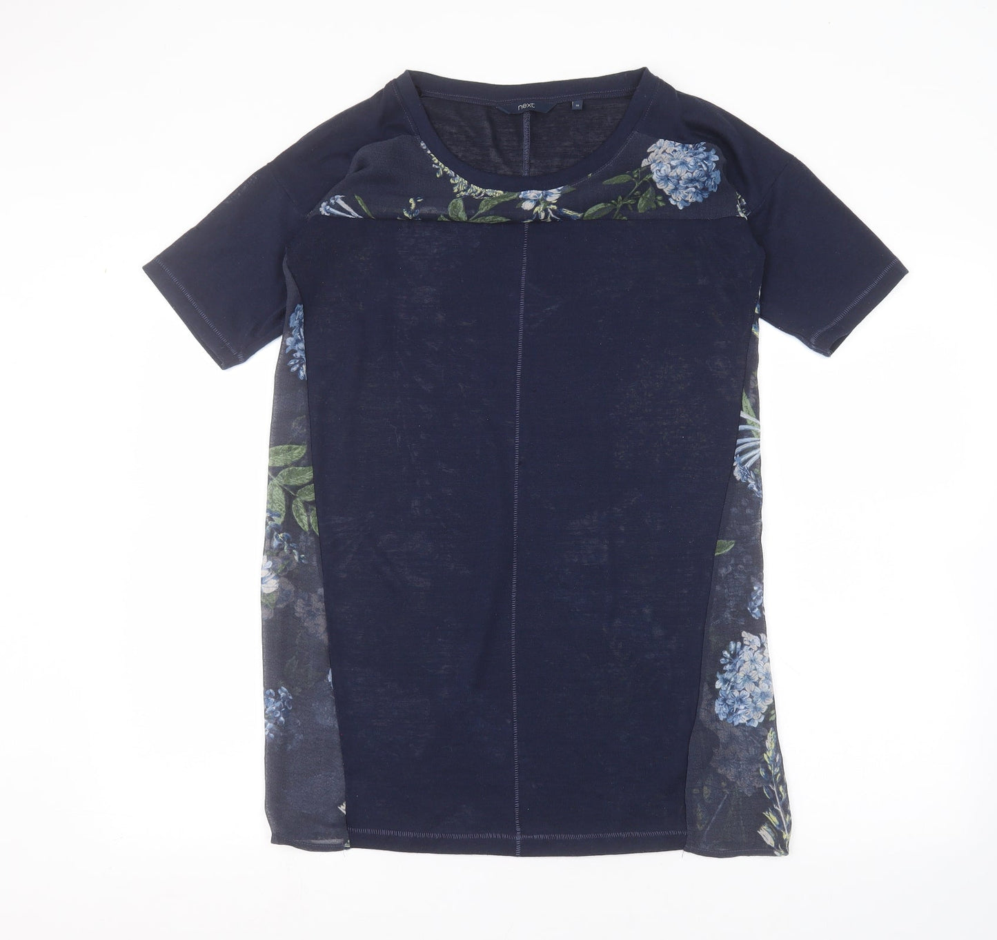 Womens UK Size 10 NEXT Blue Basic T-Shirt