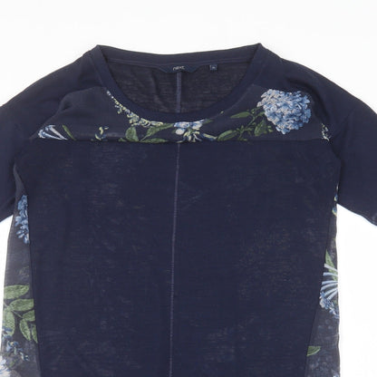 Womens UK Size 10 NEXT Blue Basic T-Shirt
