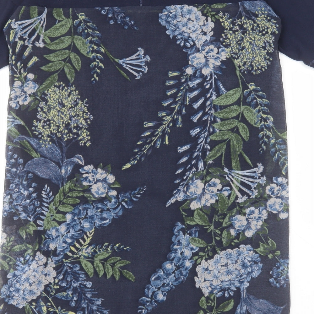 Womens UK Size 10 NEXT Blue Basic T-Shirt