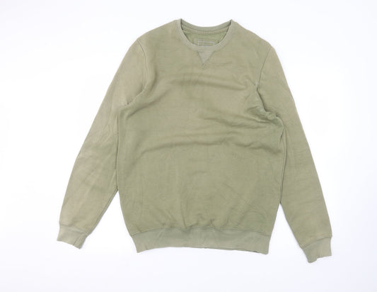 Pull&Bear Mens Green   Pullover Jumper Size M
