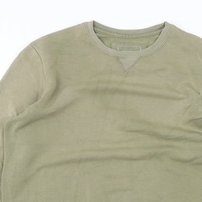 Pull&Bear Mens Green   Pullover Jumper Size M