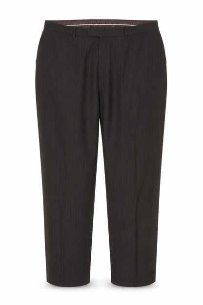 Front view of Debenhams women’s brown dress pants trousers, size UK 42, in, 30-inch leg