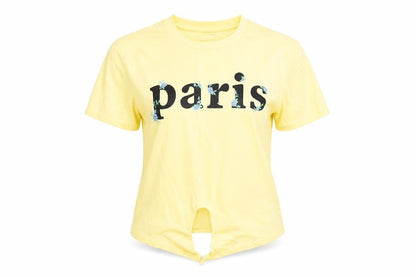 Womens UK Size XS H&M Yellow Basic T-Shirt