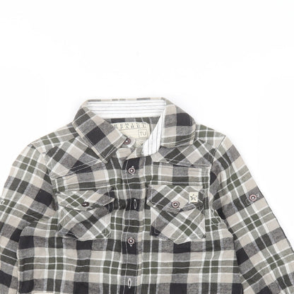 TU Boys Green   Basic Button-Up Size 5 Years