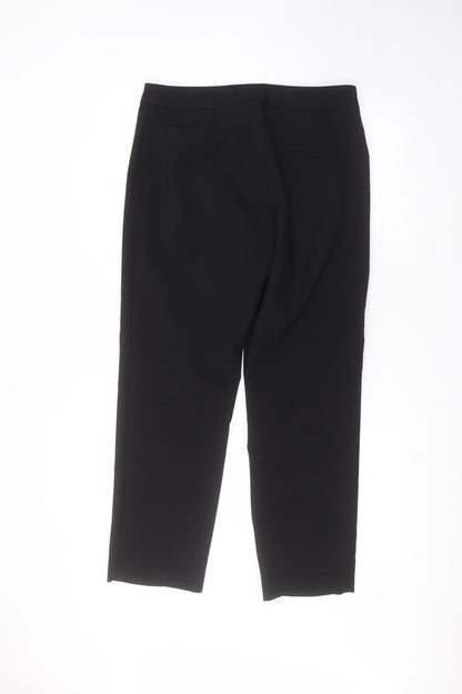 Womens UK Size 10 Papaya Regular Fit  Black Trousers