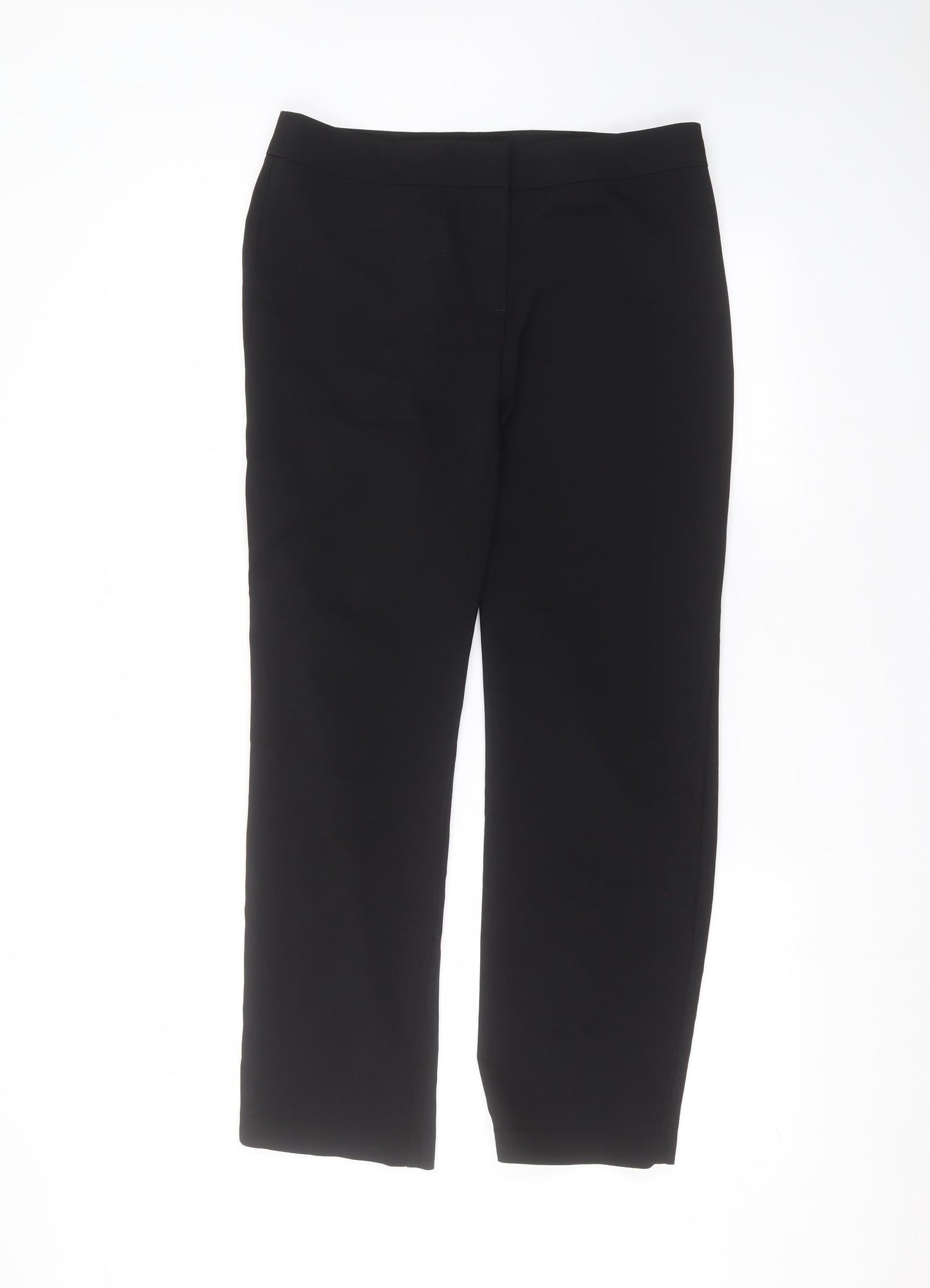 Womens UK Size 10 Papaya Regular Fit  Black Trousers