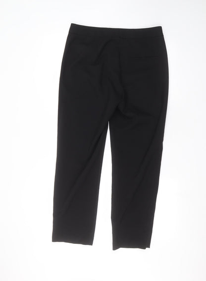 Womens UK Size 10 Papaya Regular Fit  Black Trousers