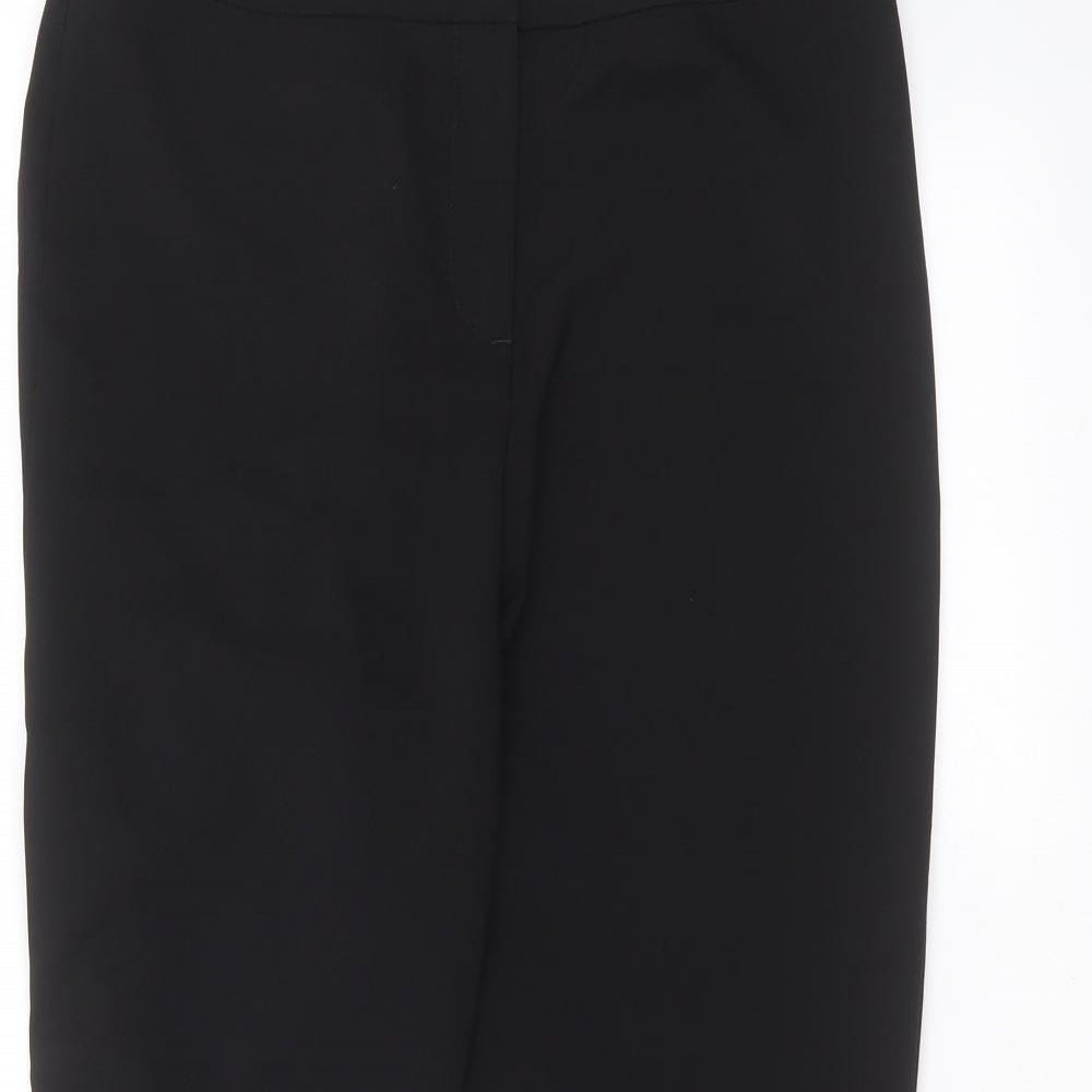 Womens UK Size 10 Papaya Regular Fit  Black Trousers