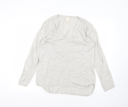 Womens UK Size XS H&M White Pullover Jumper