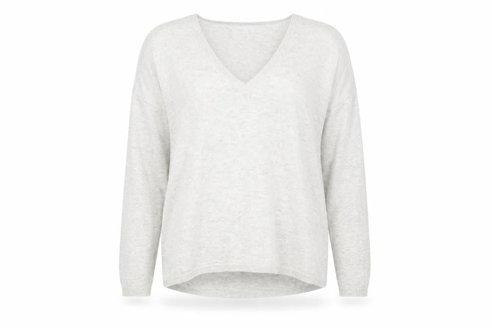 Womens UK Size XS H&M White Pullover Jumper