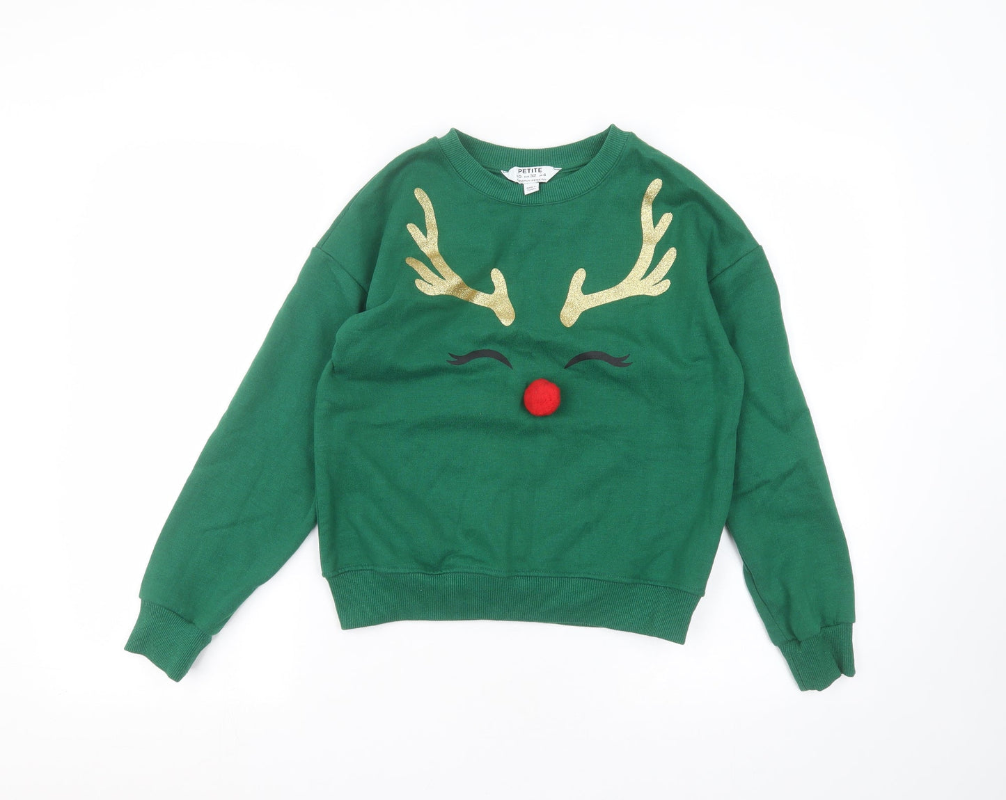 Womens UK Size 4 Dorothy Perkins Green Pullover Jumper