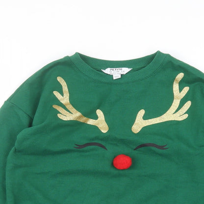 Womens UK Size 4 Dorothy Perkins Green Pullover Jumper