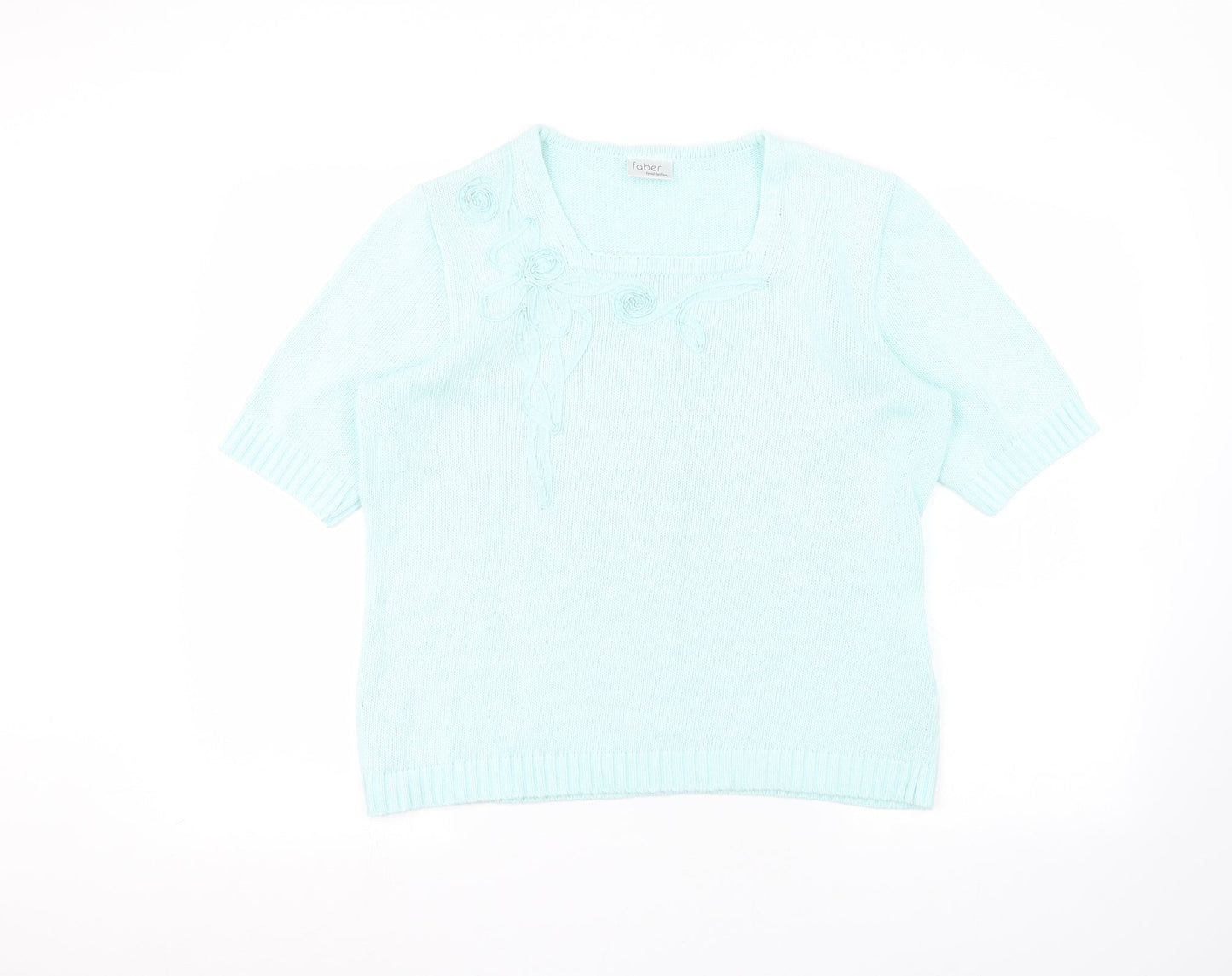 Faber Womens Blue   Pullover Jumper Size 14