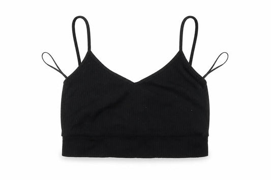 Womens UK Size 14 Miss Selfridge Black Cropped Tank