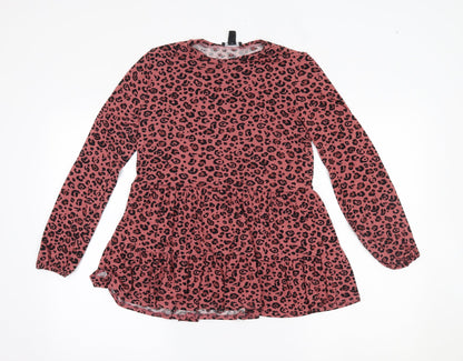 Womens UK Size 8 New Look Pink Basic Blouse