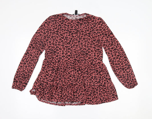 Womens UK Size 8 New Look Pink Basic Blouse