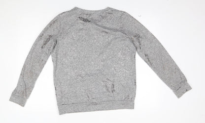 Womens UK Size 10 NEXT Grey Pullover Jumper