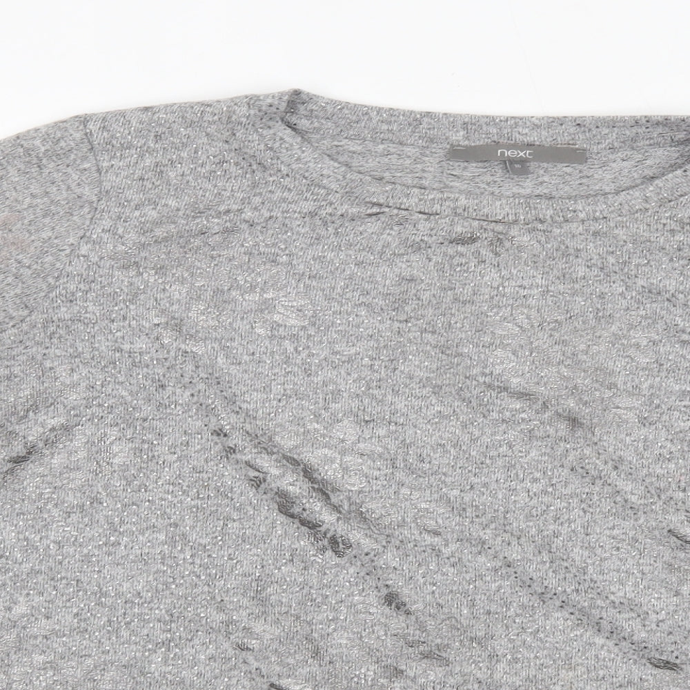 Womens UK Size 10 NEXT Grey Pullover Jumper