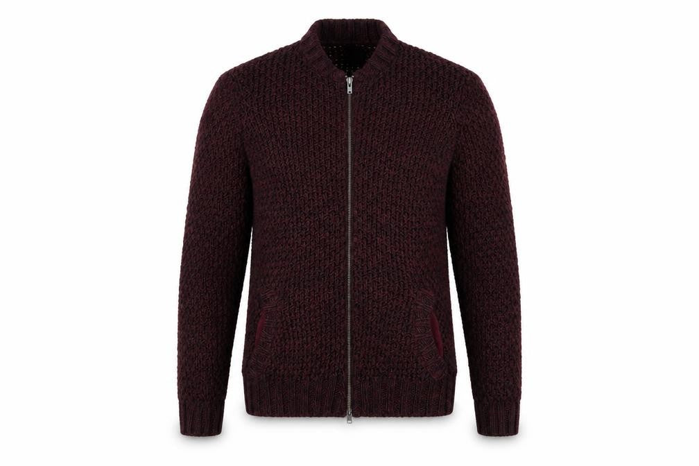 Mens UK Size M ASOS Red Full Zip Sweatshirt