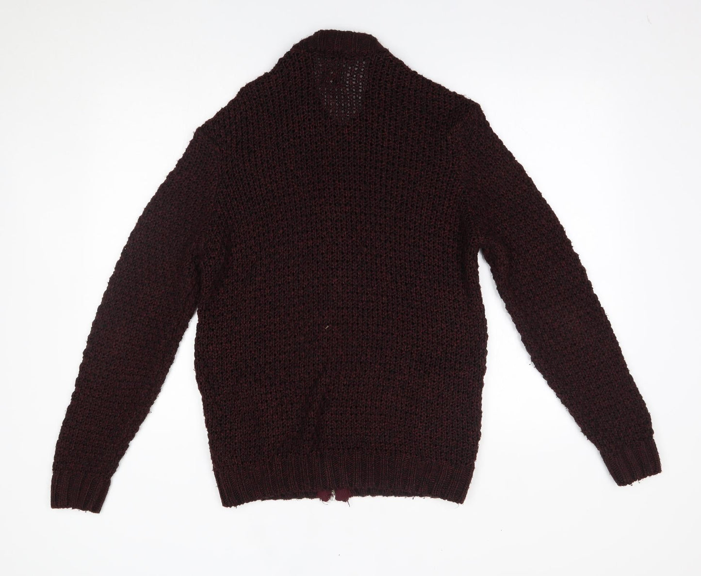 Mens UK Size M ASOS Red Full Zip Sweatshirt